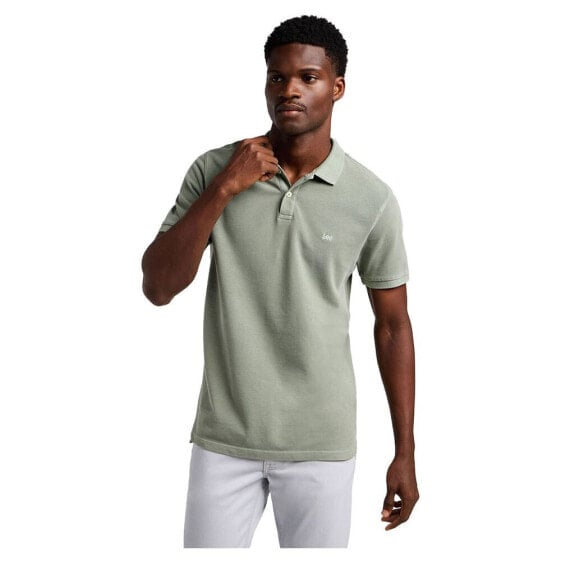 LEE Garment Dye short sleeve polo