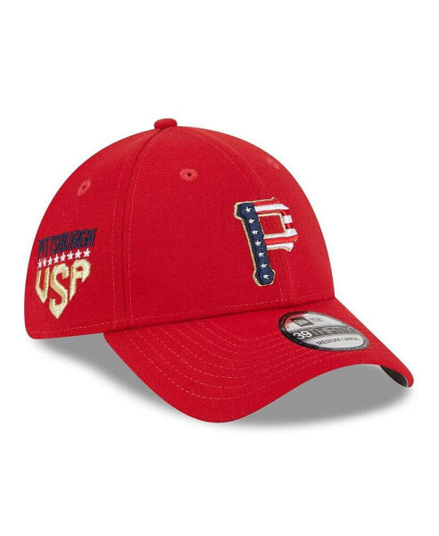 Men's Red Pittsburgh Pirates 2023 Fourth of July 39THIRTY Flex Fit Hat
