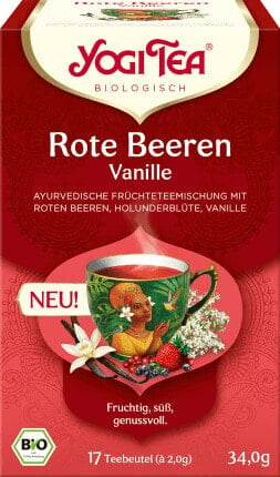 Früchtetee Rote Beeren Vanille (17 Beutel), 34 g