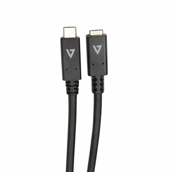 Кабель USB C V7 V7UC3EXT-2M Чёрный