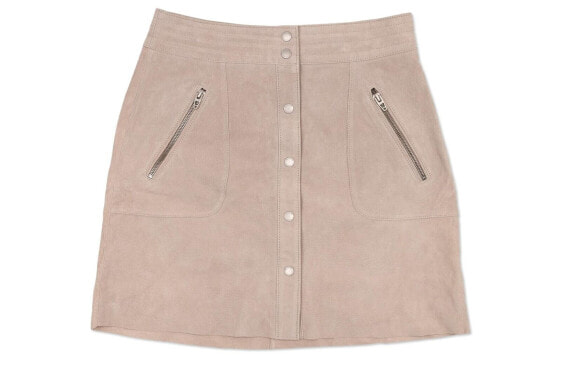 [BLANKNYC] 292322 Womens Button Front Skirt, Grey, Size 25