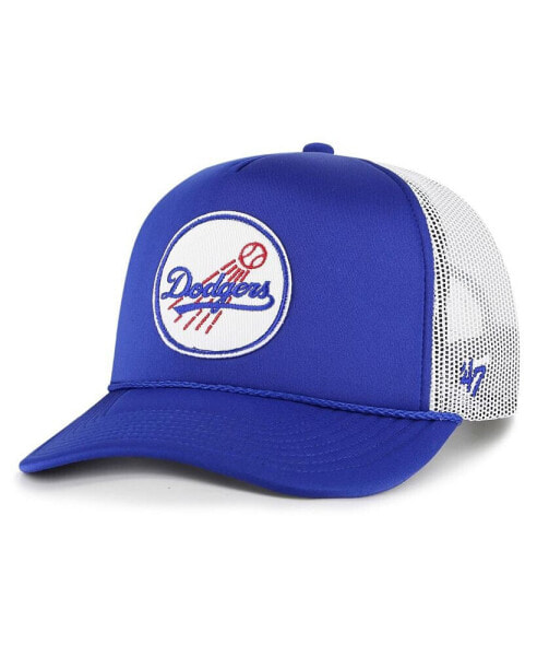 Men's Royal Los Angeles Dodgers Foam Logo Trucker Snapback Hat