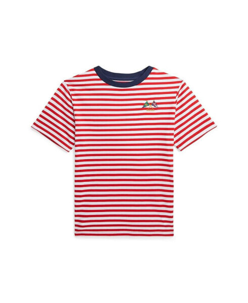 Футболка для малышей Polo Ralph Lauren Big Boy Sailing-Flag в полоску из хлопкового джерси