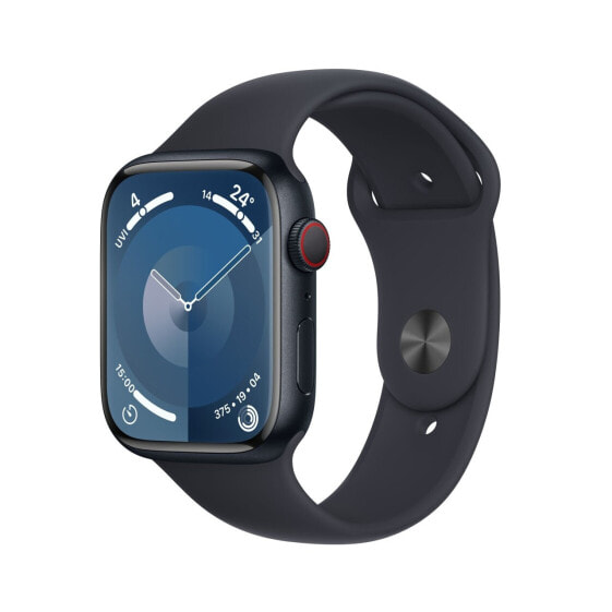 Apple Watch Series 9 Aluminium Mitternacht"Mitternacht 45 mm S/M (130-180 mm Umfang) Mitternacht GPS + Cellular