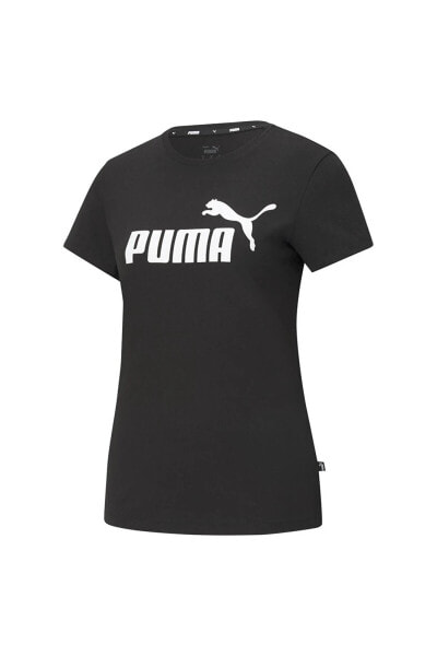 Футболка женская PUMA Ess Logo Tee черная