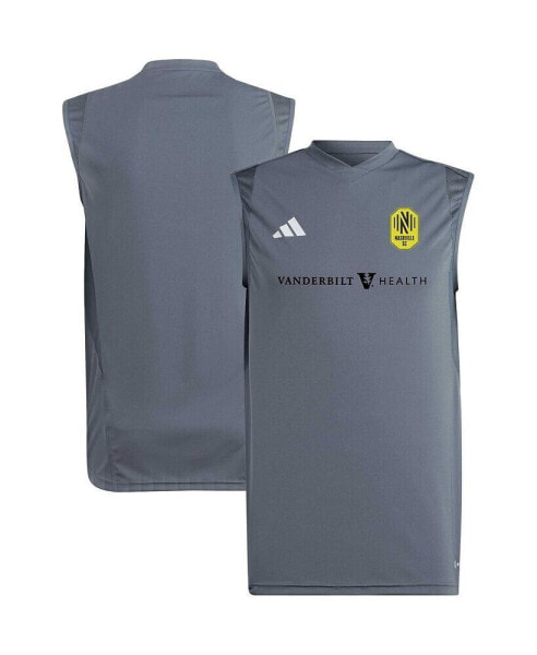 Men's Gray Nashville SC 2023 On-Field Sleeveless Training Jersey