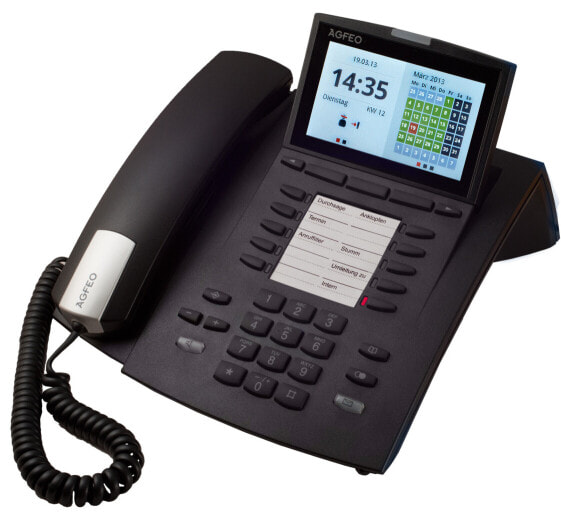 AGFEO ST 45 IP - IP Phone - Black - Wired handset - 1000 entries - Digital - LCD