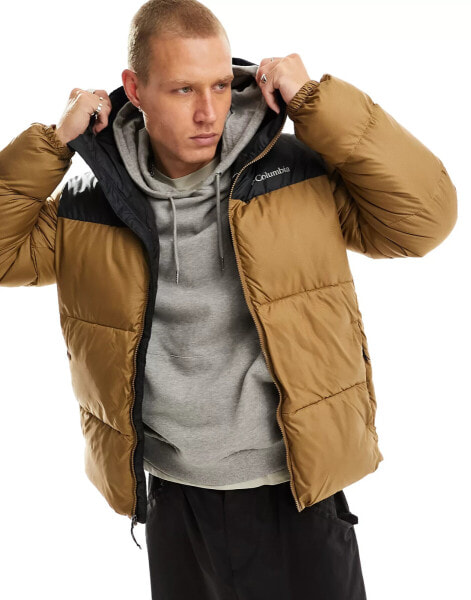 Columbia Puffect II puffer coat in brown