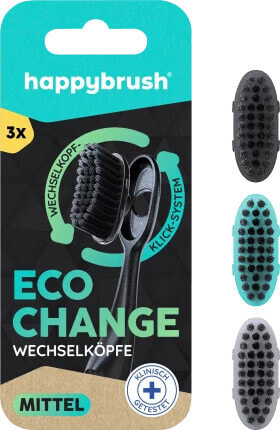 Aufsteckbürsten Eco Change mittel, 3 St