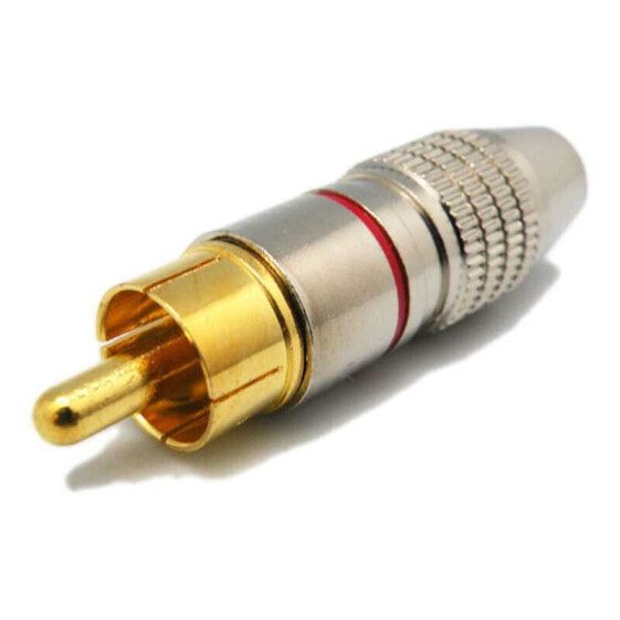 EUROCONNEX 4065R Metallic RCA Male Connector 6 mm