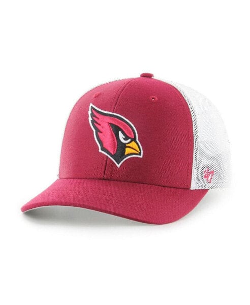 Men's Cardinal and White Arizona Cardinals Trophy Trucker Flex Hat