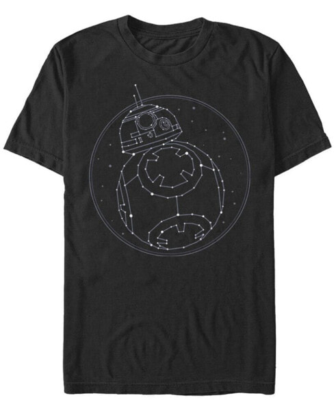 Men's Star Wars The Rise of Skywalker BB-8 Starry Constellation Short Sleeve T-shirt
