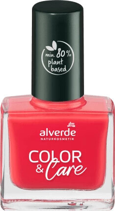 Nagellack Color & Care Nail Polish 50 Coral Red, 10 ml