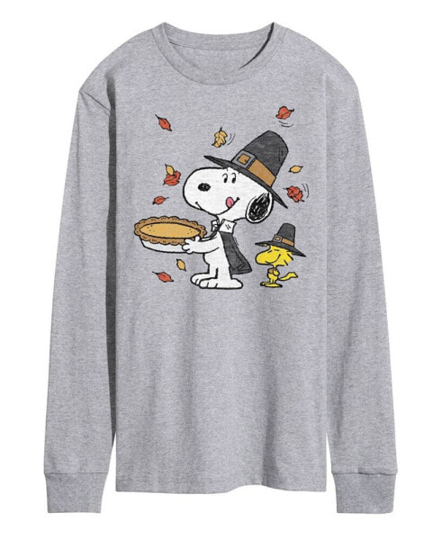 Men's Peanuts Pilgrim Snoopy Long Sleeve T-shirt