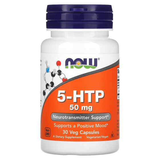 Витамин 5-HTP, 50 мг, 30 капсул NOW