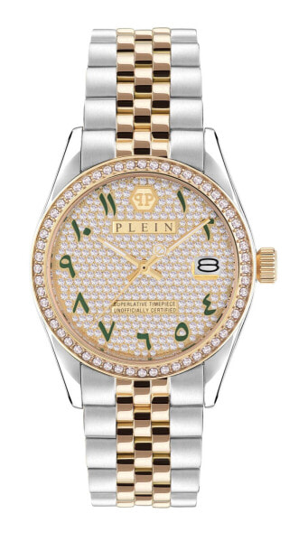 Philipp Plein Damenuhr Date Superlative Crystal Bicolor