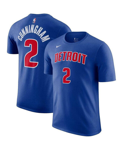 Men's Cade Cunningham Blue Detroit Pistons Icon 2022/23 Name and Number Performance T-shirt