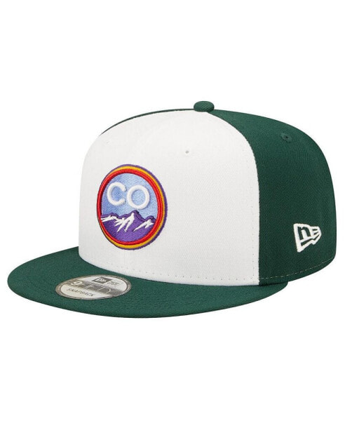 Бейсболка New Era Для мальчиков и девочек Colorado Rockies City Connect 9FIFTY Snapback White