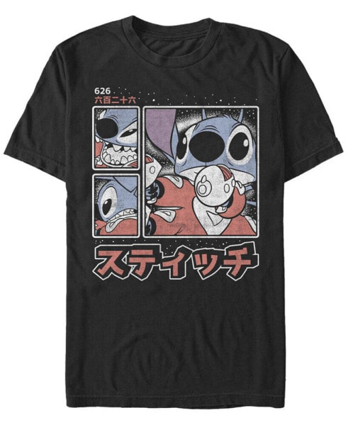 Men's Lilo Stitch Stitch Kanji Short Sleeve T-shirt