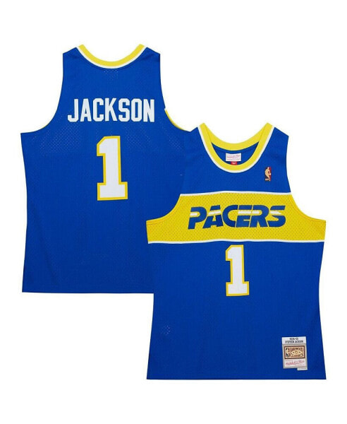Men's Stephen Jackson Royal Indiana Pacers Hardwood Classics Retro Name and Number T-shirt