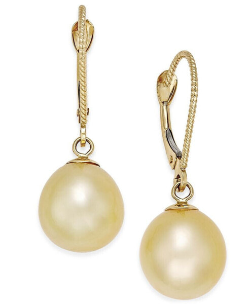 Серьги Macy's Golden South Sea Pearl