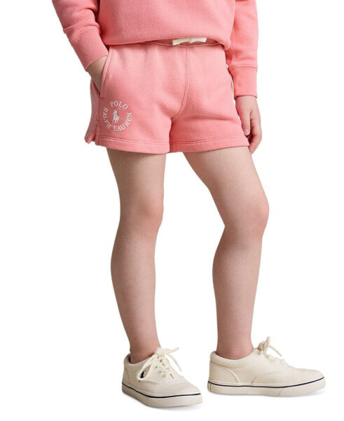 Toddler and Little Girls Big Pony Logo Cotton Terry Shorts