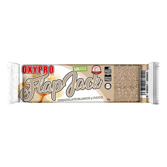 OXYPRO Flapjack 70g White Chocolate And Coconut Energy Bar 1 Unit