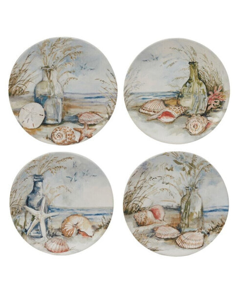 Coastal Landscape Set of 4 Salad Plate 9"