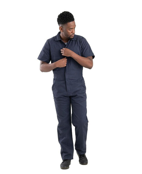 Men's Highland Short-Sleeve Flex Poplin Coverall