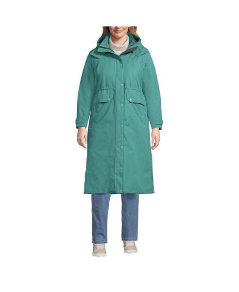 Plus Size Expedition Waterproof Winter Maxi Down Coat