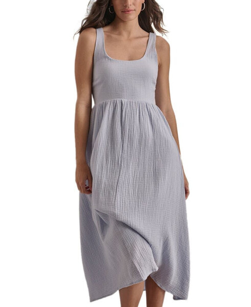 Платье женское безрукавка мини с округлым вырезом DKNY Jeans