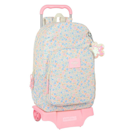 SAFTA With Trolley Wheels Blackfit8 Blossom Backpack