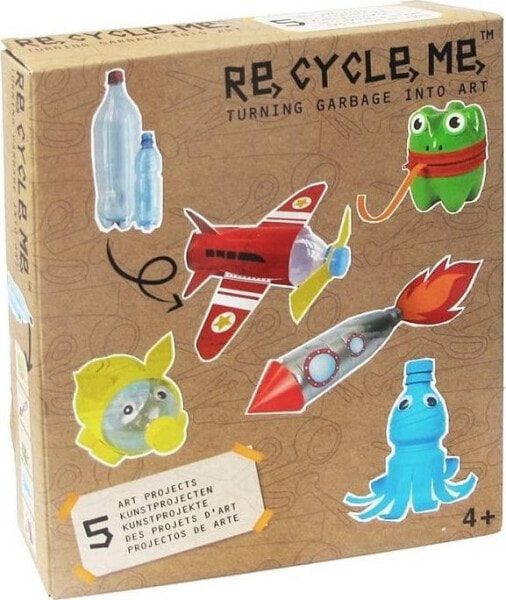 Развивающая настольная игра Re Cycle Me Набор для творчества. Самолет - 5 игрушек