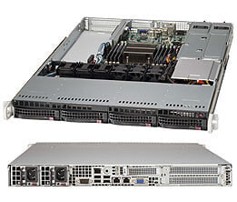 Supermicro SuperChassis 815TQ-R500WB - Rack - Server - Black - EATX - 1U - HDD - LAN - Power