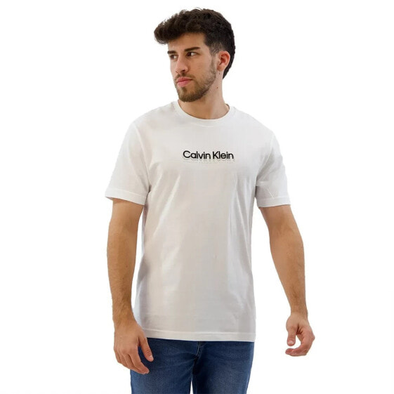 CALVIN KLEIN Flock Logo short sleeve T-shirt