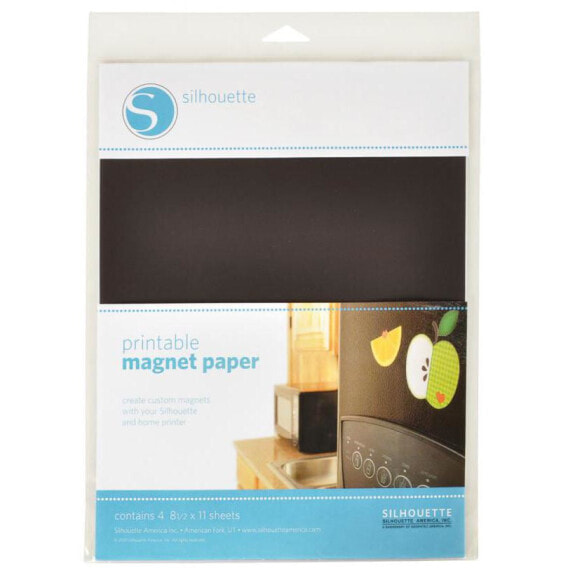 Silhouette MEDIA-MAGNET-3 - Letter (215.9x279.4 mm) - White - 4 sheets
