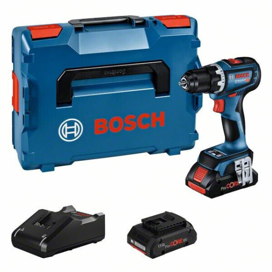 Bosch Akku-Bohrschrauber GSR 18V-90 C, 2x ProCORE 4.0Ah + Ladegerät in L-BOXX