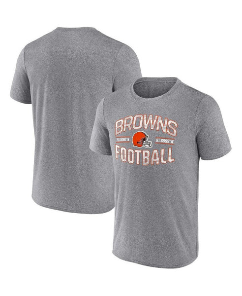 Men's Heathered Gray Cleveland Browns Want To Play T-shirt