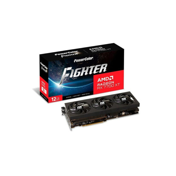 Графическая карта Powercolor RX7700XT 12G-F/OC AMD AMD RADEON RX 7700 XT GDDR6 12 GB