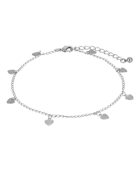 Браслет 2028 Silver-Tone Chain with Heart Drops