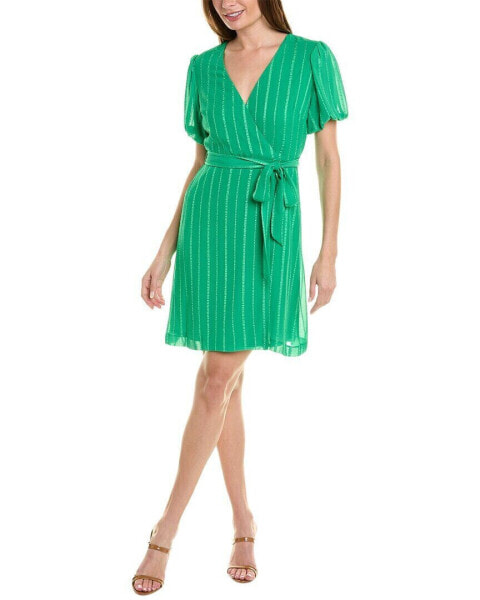 Maison Tara Dobby Stripe Mini Dress Women's