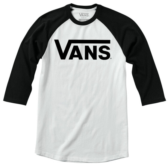 Комфортная мужская лонгслив футболка Vans Classic Raglan