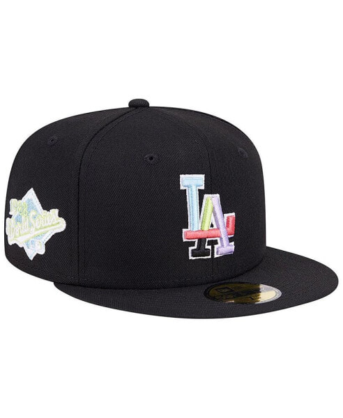 Men's Black Los Angeles Dodgers Multi-Color Pack 59FIFTY Fitted Hat