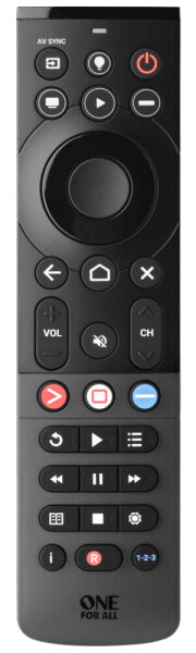 Пульт ДУ One for All URC 7945 - Cable - DTT - DVD/Blu-ray - TNT - TV - IR Wireless - Press buttons - Black