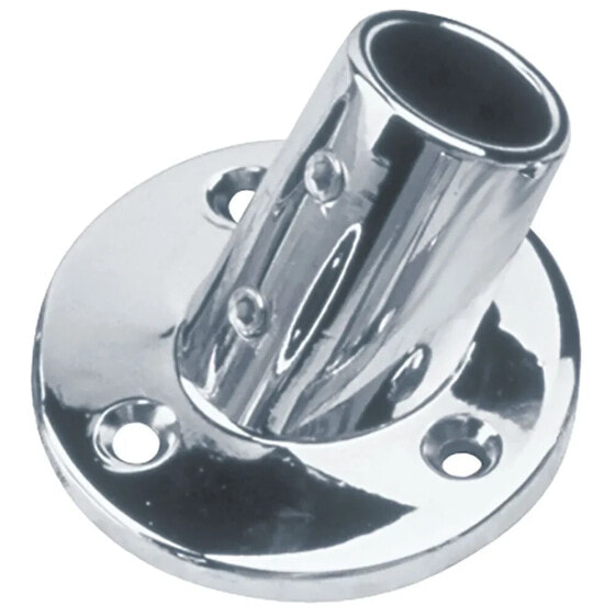 SEA-DOG LINE Round Chrome Zinc 60º Rail Bases