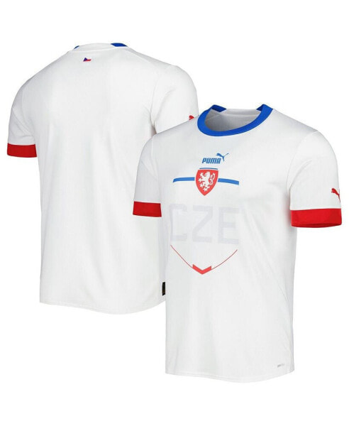 Men's White Czech Republic National Team 2022/23 Away Replica Jersey