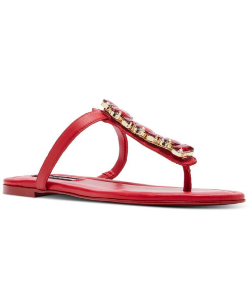 Women's Gemma Embellished T-Strap Slingback Sandals