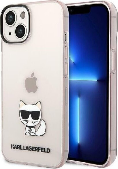 Karl Lagerfeld Etui Karl Lagerfeld KLHCP14MCTTRI Apple iPhone 14 Plus hardcase różowy/pink Transparent Choupette Body