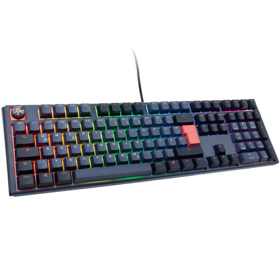 Ducky One 3 Cosmic Blue Gaming Tastatur, RGB LED - MX-Silent-Red