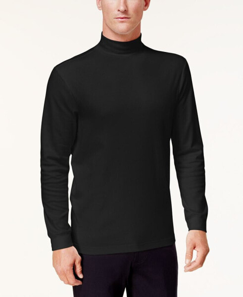 Men's Solid Mock Neck Shirt, Created for Macy's